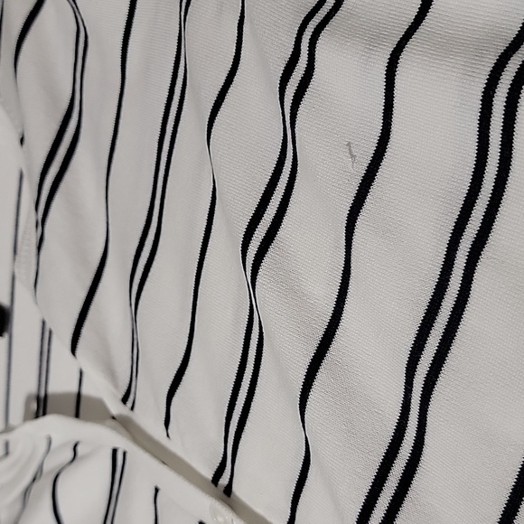 Banana Republic Navy & White Stretch Cardigan - Picture 7 of 9